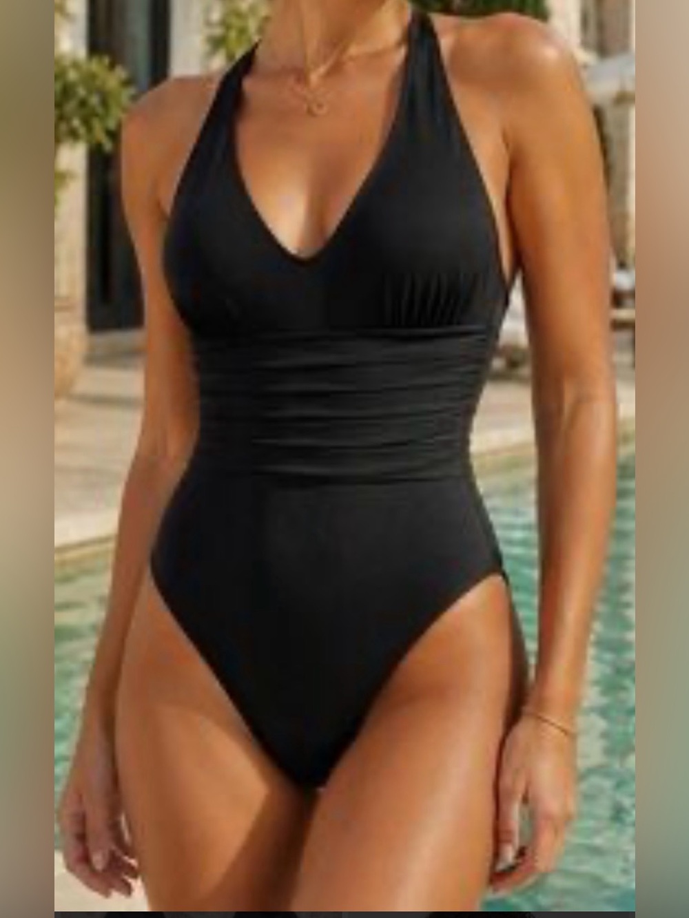 Anne Klein cross cross swim suit 14